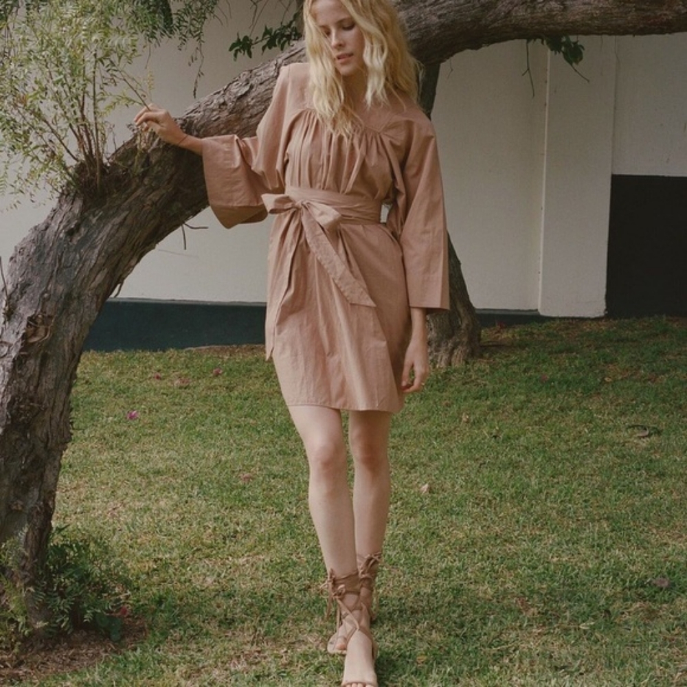 Nwot Dôen Calder Dress in Adobe XS